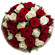 букет из красных и белых роз. Таджикистан